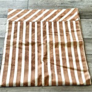 Vintage Utica Full/Double Flat Sheet Tan Stripe